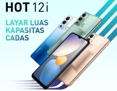 Hp INFINIX HOT 12i 4/64GB Garansi Resmi Random