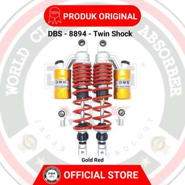 Shock Tabung DBS 8894 GP SERIES 340MM GOLD RED