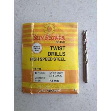 Mata Bor Besi Baja 7,5 Mm Asli