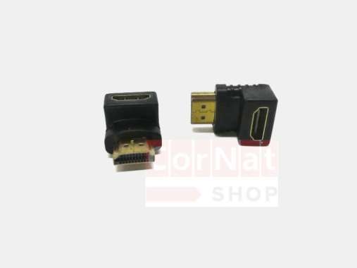 Konektor HDMI Bentuk L Siku 90 derajat Female HDMI to Male HDMI CNS