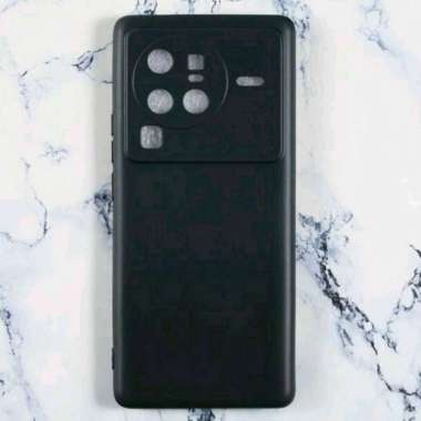 Case Vivo X80 Pro Premium Black Matte Casing Terbaru hitam
