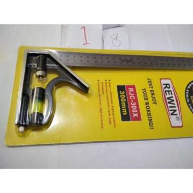 penggaris siku aluminium try square 300 mm siku tukang waterpas