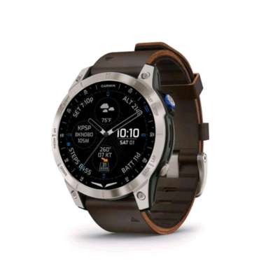 GARMIN D2 Mach 1 Aviator Smartwatch Oxford Brown Leather Band Garansi DMI