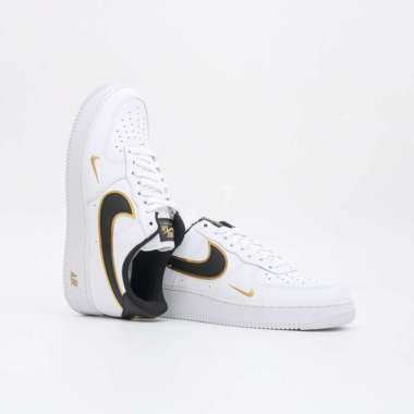 nike air force 1 black metallic gold removable swoosh pack