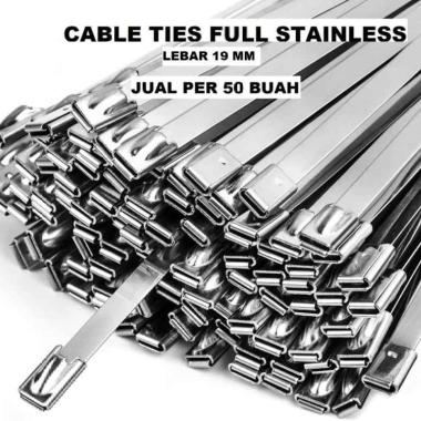 Per 50 pcs Kabel Tis Strapping Besar 60 cm Cable Ties Sabuk Marker Tie