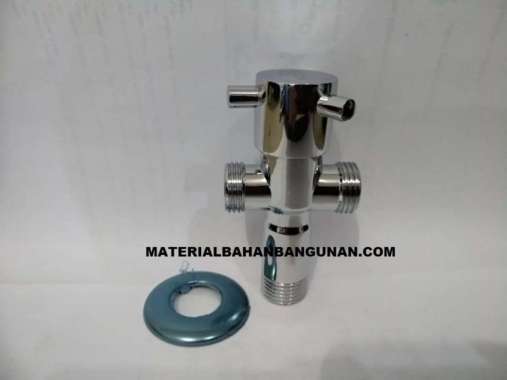Stop Kran Shower ONDA Bentuk T Stainless 304 Penyambung Jet Shower