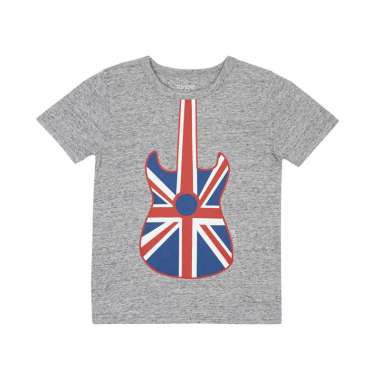 TORIO Basic T-Shirt English Guitar Grey - Kaos Anak Laki-laki 6-12 Tahun 7-8 tahun