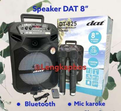 Speaker Bluetooth Karoke DAT 8" inch