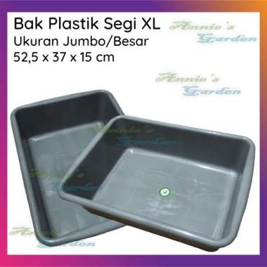 Bak Plastik Segi - Besar/Jumbo/XL - Hidroponik/Ikan/Tahu/Kucing/Litter