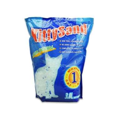 Pasir Kucing Kitty Sand Silica Sand Cat Litter Chunk Isi 3.8 Liter