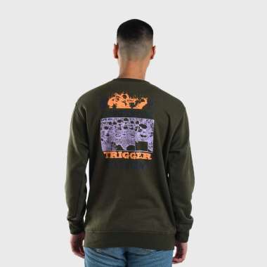 Roughneck SS513 Green Trigger Crewneck Green S