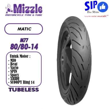Ban motor matic Mizzle M77 80 80 14 tubeless beat mio