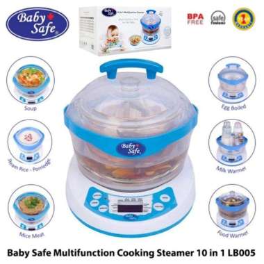 Baby Safe LB005 10 in 1 Multifunction Steamer Alat Masak dan Steril + Bubble Wrap LB005 10in1