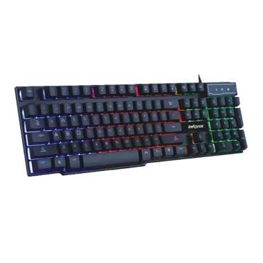 KEYBOARD INFORCE GAMING KB1822 1822 ILLUMINATED WATERPROOF WIRED MULTICOLOR