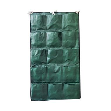 Easy Grow Green Wall Planter Bags [15 Kantong] HIJAU