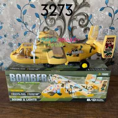 MAINAN ANAK LAKI LAKI PESAWAT BOMBER AIR FORCE MURAH FULL LAMPU SUARA