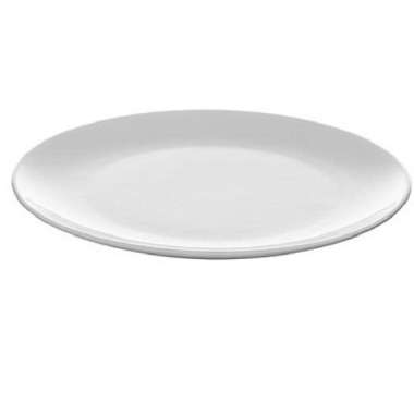 Piring Keramik Besar Putih Polos Ukuran 26cm_Original