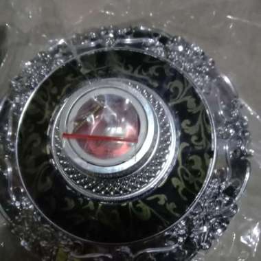 FITTING LAMPU PLAFON ARTISTIK 15 cm * 15 cm/ fitting lampu hias plafon silver hitam