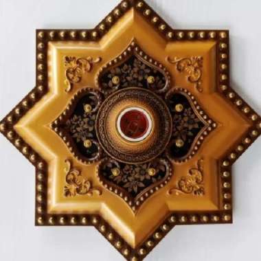 fitting ornamen lampu hias plafon pvc,grc,gypsum ukuran 30 cm x30cm