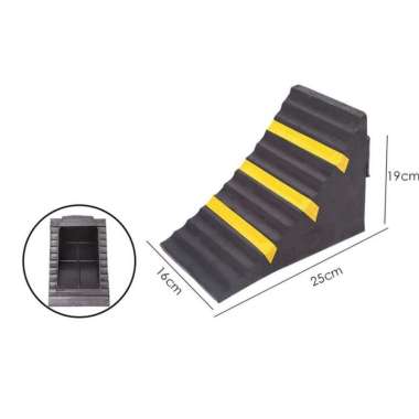Rubber Wheel Chock Mobil Penahan Roda Medium Mobil