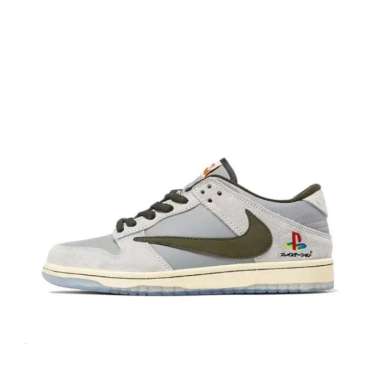 Sepatu Sneakers Pria Nike Dunk Low Travis Scott x Playstation 41-43 42