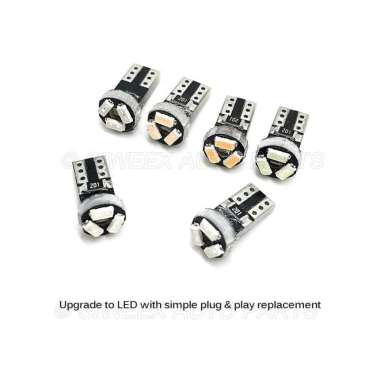 Lampu LED T5 Speedometer Dashboard 3 SMD 1210 Model Jamur Mobil Motor ungu