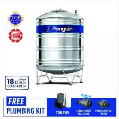 TANKI / TOREN STAINLESS STEEL PENGUIN TBSK + KAKI 1000ltr