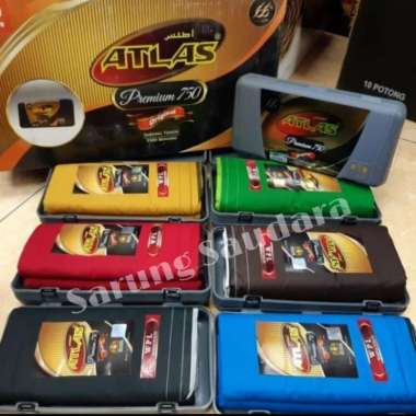 Sarung Atlas Premium 750 Polos Warna - Sarung Saudara