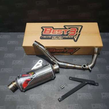 Knalpot Vespa Best 3 Vespa Iget i-get 3V Short Oval Inlet 38 Original