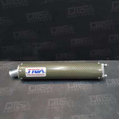 Silencer Slenser Knalpot Tyga Performa Satria 2 Tak Carbon