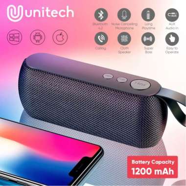 Speaker Bluetooth Mini Q106 Super Bass Support Micro SD Flashdisk AUX Biru warna