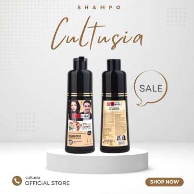 Cultusia Shampoo Black / Sampo Hitam Rambut / Shampo Semir Rambut / Semir Rambut Instan / Penghitam 