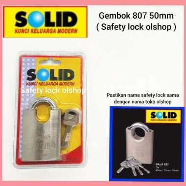 Gembok Baja SOLID 807 50 mm