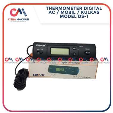 Thermometer Digital Ruangan Mobil Kulkas AC DS 1 Sensor pengukur suhu