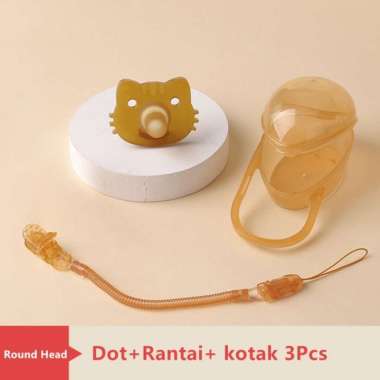 Empeng Full Silikon Dot Bayi Newborn Baru Lahir Baby Pacifier Kompeng ROUND HEAD