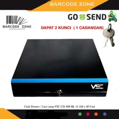 CASH DRAWER /LACI UANG KASIR VSC CD-408 (43 x 40 Cm ) RJ-11 OTOMATIS AUTO / MANUAL KUNCI