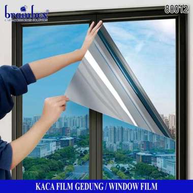 Building Window Film Kaca Film Gedung Rumah Kantor Sekolah Silver 80%