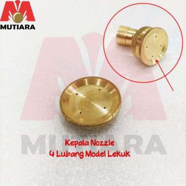 kepala Tutup Nozzle Tembak Kuningan 4 Lubang 5 Lubang 5 Lubang Lekuk