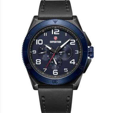 EXPEDITION 6823MBLU - Jam Tangan Pria Analog ORIGINAL - Kulit