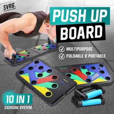 SVARGA 10in1 Push Up Board Home Fitness Alat Bantu Papan Stand PushUp