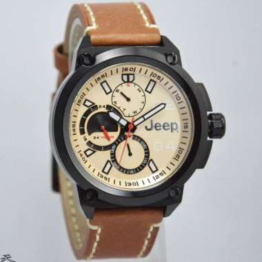 JEEP JPW62903 - Jam Tangan Pria Kulit Original - Brown