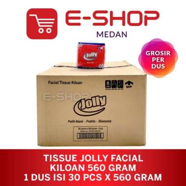 GROSIR Tisu Tissue Facial / muka Jolly Kiloan 560 gram 2 ply [1 karton]