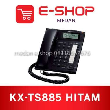 Telepon Kabel Panasonic KX-TS885ND (hitam) Pesawat Telepon Rumah TS885