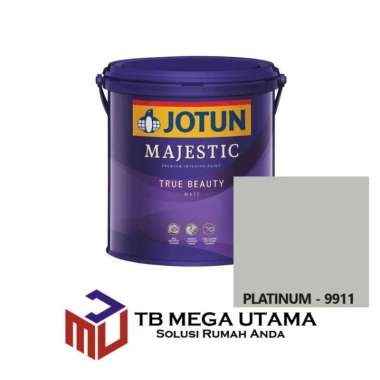 Jotun Majestic True Beauty Matt 9911 Platinum 2,5 Liter | Cat Decorative Tembok Interior