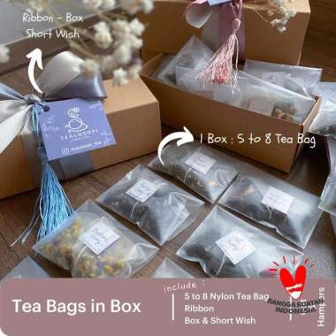 Tea Bag in Box - Premium Tea Blend Tealosofi - Nylon Teh Souvenir Gift Tea Bag In Box