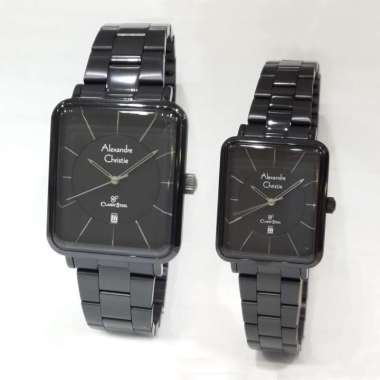 Alexandre Christie Classic Steel 8662LMDB Jam Tangan Pasangan Black