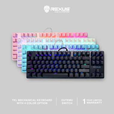 Keyboard Gaming Pink Putih Rexus Mx9 Keyboard Gaming Mechanical Rgb Tk