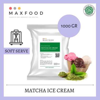 1Kg Bubuk Soft Ice Cream/ Bubuk Mesin Es Krim/ Plain-Chocolate-Vanilla Matcha Greentea