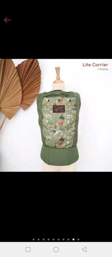Gendongan bayi modern gendongan depan Lite Carrier Cuddle Me Olive Camping