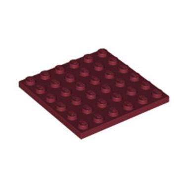 LEGO PARTS 6173945 - Plate 6x6 New Dark Red
